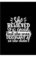She Believed She Could but She Was Pregnant Af So She Didn't