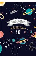 Glücklich Geburtstag 10, Alles gute zum 10 jährigen jubiläum: Zeigen Sie Ihre Liebe mit diesem süßen - 10 Jahre - Geschenk Geburtstagsbuch, das als Tagebuch oder Notebook verwendet werden kann. Besser als eine 