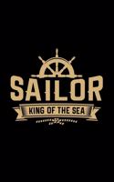 Sailor king of the sea: 6x9 Sailing - blank with numbers paper - notebook - notes