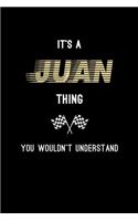 It's A Juan Thing, You Wouldn't Understand: Personalized Notebook Journal With Name Blank Lined Customized Diary Logbook Gifts