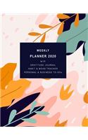 Weekly Planner 2020 with Gratitude Journal, Habit & Mood Tracker, Personal & Business TO-DOs