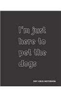 Dot Grid Notebook: Pet the Dog Design Book, Work Book, Planner, Dotted Journal, Dot Matrix Journal, Sketch Book, Math Book, 5mm Dots- 104 pages (Dot paper)