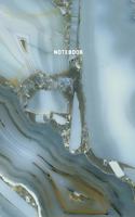 Marble Notebook: Whatercolor Blue Marble Journal Soft Cover Composition Book Diary For Kids Teens School For Writing Notes