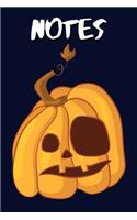 Notes: Notes - Notebook: 100 Pages, 6" x 9" (Great Gift especially around Halloween Time for Family Members or Friends)