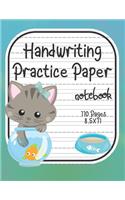 Handwriting Practice Paper Notebook