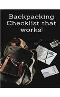 Backpacking Checklist That Works!