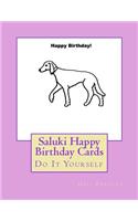 Saluki Happy Birthday Cards