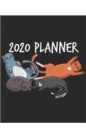 Kittens 2020 Planner: January to December Agenda Monthly Calendar