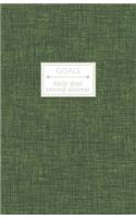 Goals: Daily Goal Setting Journal for Productivity and List Accomplishment Business Green Texture