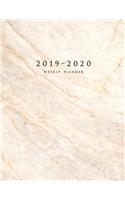 2019-2020 Weekly Planner: Large Two Year Planner with To-Do List (Marble Planner Volume 8)