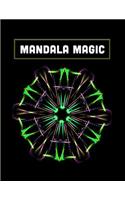 Mandala Magic: College Ruled Notebook for Cornell-Type Notes