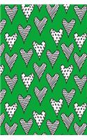 Journal Notebook Abstract Hearts Pattern 7: 110 Page Lined and Numbered Journal With Index Pages In Portable 6 x 9 Size, Perfect For Writing, Taking Notes, List Making, Journaling and Doodling(44 My Favorite Lined Journal 2)