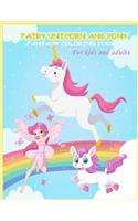 Fairy Unicorn and Pony Fantasy Coloring book for kids and adults