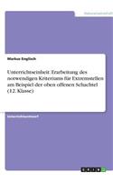 Unterrichtseinheit: Erarbeitung des notwendigen Kriteriums für Extremstellen am Beispiel der oben offenen Schachtel (12. Klasse)