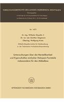 Untersuchungen über die Herstellbarkeit und Eigenschaften einfacher Holzspan-Formteile insbesondere für den Möbelbau