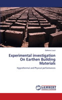 Experimental investigation On Earthen Building Materials