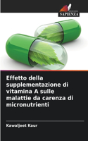 Effetto della supplementazione di vitamina A sulle malattie da carenza di micronutrienti