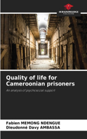 Quality of life for Cameroonian prisoners