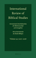 International Review of Biblical Studies, Volume 54 (2007-2008)