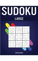 Sudoku Large: 200 Sudoku de Niveaux Faciles et Médians - Large
