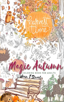 Magic autumn coloring book for adults