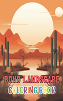 Boho Landscape Coloring Book for Adults