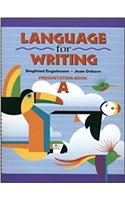 Language for Writing, Presentation Book A