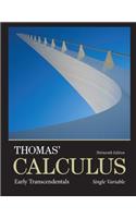 Thomas' Calculus: Early Transcendentals, Single Variable