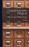 Classification. Class N: Fine Arts