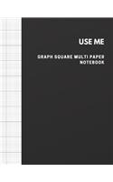USE ME Graph Square Multi Paper Notebook