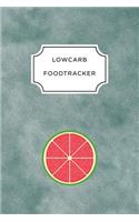 Low Carb Food Tracker: A5 notebook squared planner journal meal tracker motivational diary fitness plan