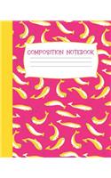 Composition Notebook: Narwhal Themed 120 Page Wide Ruled Workbook for Students