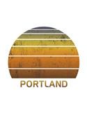 Portland: Dot Grid Notebook Paper For Work, Home Or School. Vintage Dotted Paper Note Pad For Bullet Style Journaling.