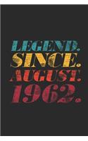 Legend Since August 1962