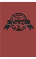 World's Best Trucker: Notizbuch LKW Notebook TRUCKER Journal 6x9 kariert squared karo