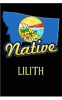 Montana Native Lilith: College Ruled Composition Book