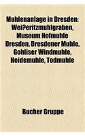 Muhlenanlage in Dresden: Weisseritzmuhlgraben, Museum Hofmuhle Dresden, Dresdener Muhle, Gohliser Windmuhle, Heidemuhle, Todmuhle