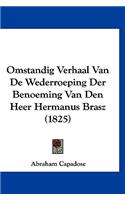 Omstandig Verhaal Van de Wederroeping Der Benoeming Van Den Heer Hermanus Brasz (1825)