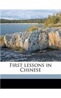 First Lessons in Chinese