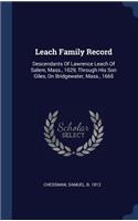 Leach Family Record