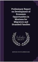 Preliminary Report on Development of Economic Opportunities in Montana for Migratory and Stranded Families
