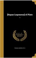 [Hapax Legomena] of Plato ..