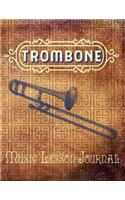 Trombone Music Lesson Journal