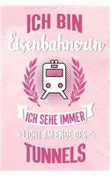 Eisenbahnerin: Kariertes Notizbuch für Eisenbahnerinnen - 6 x 9 Zoll, ca. A5 -100 Seiten - kariert - Notizbuch für die Arbeit oder Freizeit