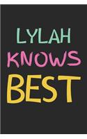 Lylah Knows Best: Lined Journal, 120 Pages, 6 x 9, Lylah Personalized Name Notebook Gift Idea, Black Matte Finish (Lylah Knows Best Journal)