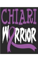 Chiari Warrior: Malformation Awareness Purple Ribbon Composition Notebook 100 Wide Ruled Pages Journal Diary