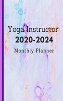 Yoga Instructor 2020-2024 Monthly Planner