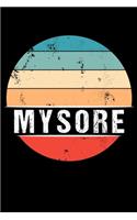 Mysore: 100 Pages 6 'x 9' - Travel Journal or Notebook