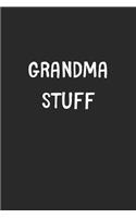Grandma Stuff: Lined Journal, 120 Pages, 6 x 9, Funny Grandma Gift Idea, Black Matte Finish (Grandma Stuff Journal)