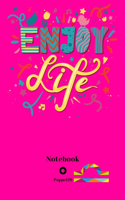 Dot Grid Notebook Libra Sign Cover color Hollywood Cerise 160 pages 6x9-Inches